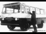 Опытный автобус Уралец-66 на испытаниях